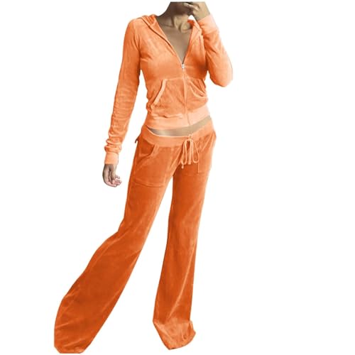 Chandal Mujer Completo Terciopelo Conjunto Deportivo Invierno Otoño Original Ropa Deportiva Dos Piezas Talla Grande Chaqueta Moda Sudaderas con Cremallera Y Pantalones Conjuntos Deportivos Fitness