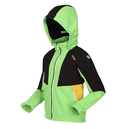 Childrens/Kids Haydenbury Soft Shell Jacket (3-4 Years) (Jasmine Green/Black)3
