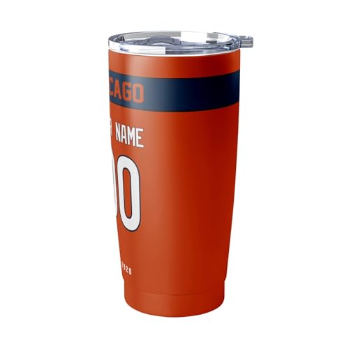 Image of ANTKING Chicago Tumbler 20 oz Travel Coffee Cup Custom Name Number for Men Women Boy Gifts