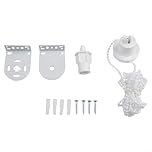 28mm 32mm Roller Blind Repair Kit with Bead Chain 300cm and Heavy Duty Brackets, Designed for Side, Top, Face Fitting, Inside or Outside Recess Use (32mm)