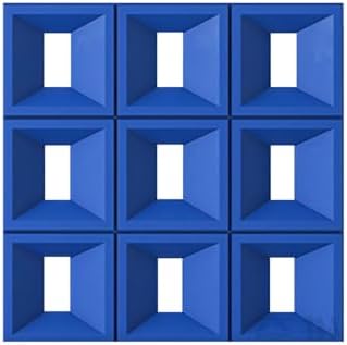 3D PU Hollow Partition Wall Panels - DIY Room Dividers for Bedroom, Dining Room, Hotel Decor - Stylish Grid Block Design for Modern Aesthetics