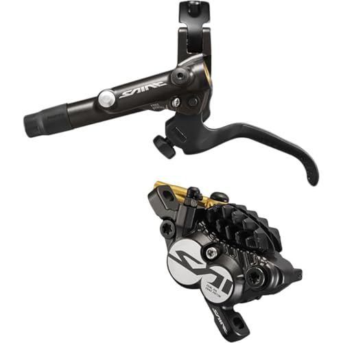 Shimano Saint BL-M820-B/BR-M820 Disc Brake and Lever - Front, Hydraulic, Post Mount, Finned Metal Pads, Black