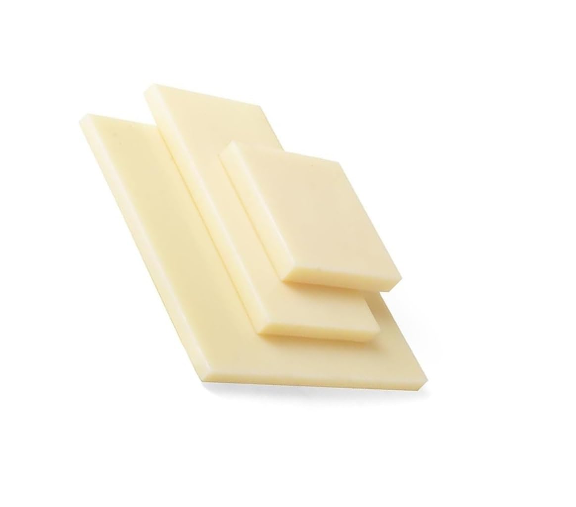 Hoja de plástico reutilizable ABS beige - 250 mm x 250 mm, 1 unidad(25mm)
