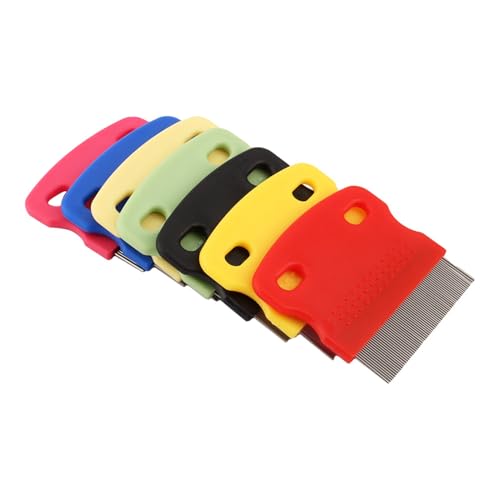 Cat Dog Comb, Steel Closed Tooth Hair Brush Grooming Trimmer Cute Pet Flea Combs Cleaning Metal