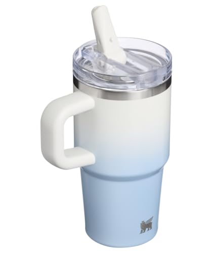 Image of STANLEY Quencher ProTour Flip Straw Tumbler with Leakproof Lid 20 oz | Built-In Straw & Handle | Cupholder Compatible for Travel | Insulated Stainless Steel Cup | BPA-Free | Blue Dream Gradient
