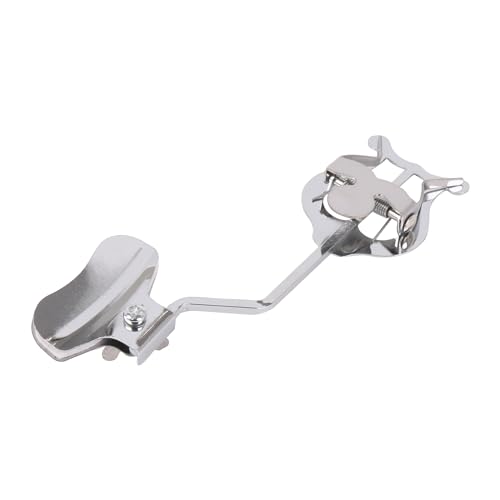 Yibuy Trumpet Marching Lyre Clamp Sheet Music Clip Replacement 6.3 x 2.28inch Silver