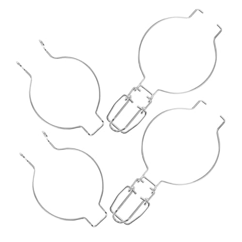 Sosoport 2 Piezas Abrazadera de Acero Inoxidable para Tarros Herméticos Cierre Seguro con Fácil Uso sin Herramientas de Accesorios para Sellado de Frascos de Vidrio