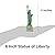 Great Places To You Statue of Liberty Replica 6 Inches Short Base & Copper Tint, Statue of Liberty Souvenirs, New York Souvenirs