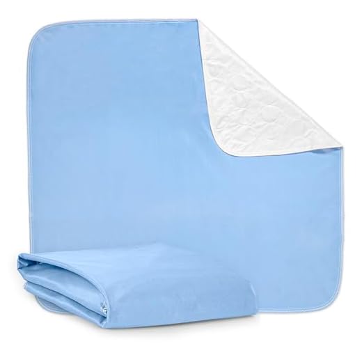 Waterproof Bed Pad, 34 x 52 Inches - Super Absorbent Large Mattress Sheet Protector Underpad