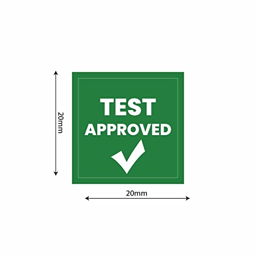 Image of CVANU 500pcs Test Approved Mini Sticker in Green Color Square Shape (20 X 20mm) cv5