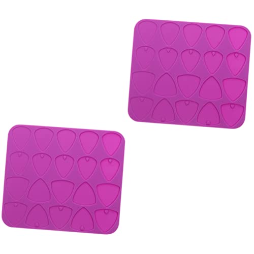 2 Moldes De Epoxi Para Crear Tus Propias Púas De Guitarra Acústica.