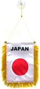 AZ FLAG BANDERIN de JAPÓN 15x10cm con Ventosa - BANDERINA JAPONÉS...