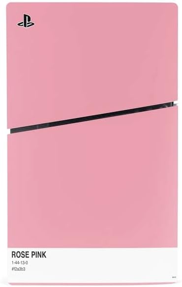 Skinit Decal Gaming Skin Compatible with PS5 Slim Digital Edition Console - Rose Pink Color Palette Design