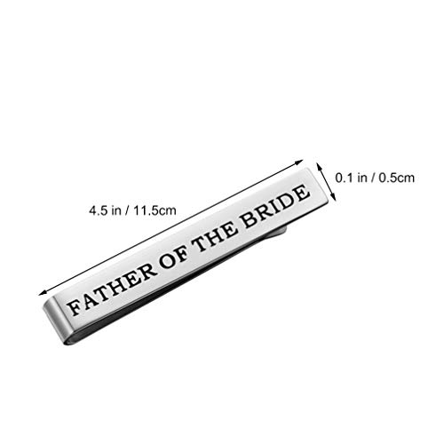 Amosfun Prendedores de Gravatas para Homens Amarrar Bar Carta Personalizada Alfinete de Gravata Do P