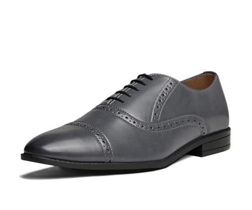 Image of LOUIS STITCH Men's Formal Lace-up Oxford Shoes for Men | Solid Design | Ideal for Formal, Business Casual, and Parties (LSRG OX)
