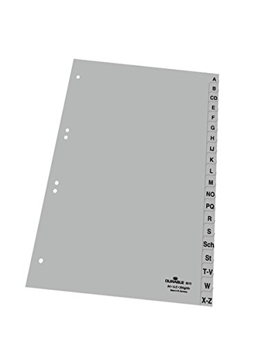 Durable Polypropylene Index Dividers 1-52 A4 Portrait - German Made Binder Dividers Pack Of 1