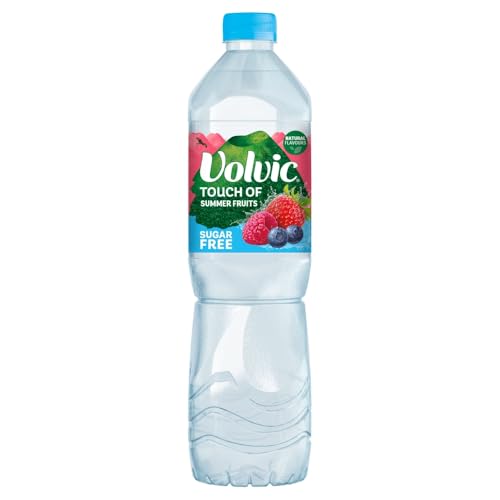 Volvic Touch of Fruit Sugar Free Summer Fruits Natural Flavoured Water, 1.5 Litre