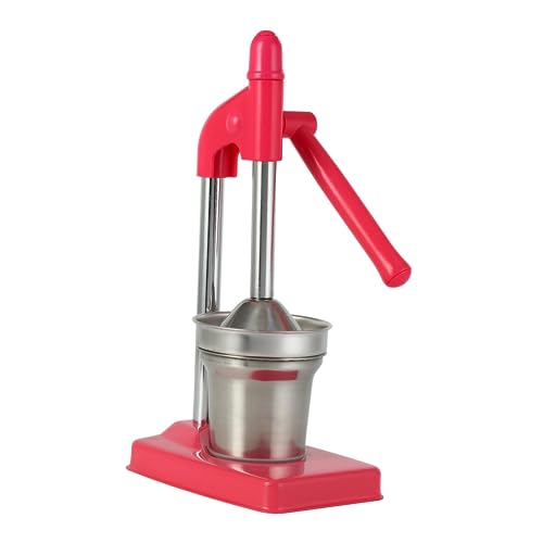 Folpus Exprimidor Manual Juicer Profesional de Jugos Robusta Exprimidor Comercial Gadget Extractor Desmontable Fácil de Limpiar Adecuado, Rojo, Individual