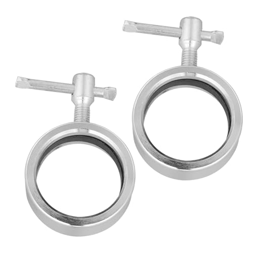 JUMPLAWN 2個高耐久メタル製スプリングクリップ採用 ダンベル用滑り止めプレートロック 簡単で多対応の フィットネスアクセサリー