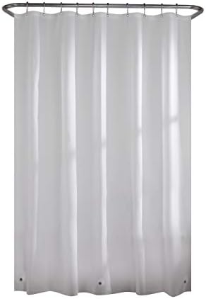 Zenna HomeVinyl Shower Curtain Liner, Clear