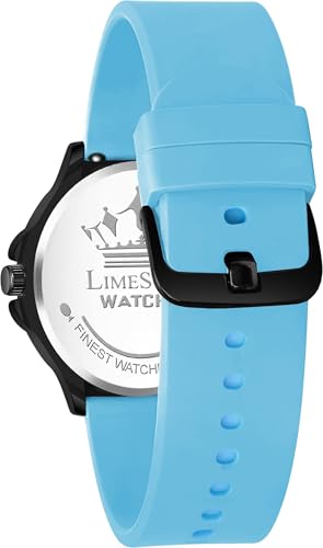Image of LIMESTONE Men's Analog Quartz Watch with Day & Date Display, Leather /Silicone Strap - Casual & Formal Wrist Watch for Men