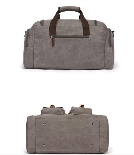 Weekender Travel Bag Duffle Bag for Travel,Canvas Weekender Overnight Bag Vintage Travel Hand Bag Carry On Bag Sport Gym Bag(B)4