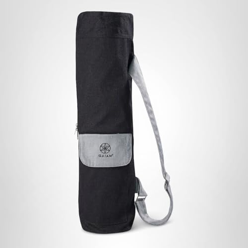 image for Gaiam Cargo Yoga Mat Bag, Full-Zipper Yoga Mat Carrier with Adjustable