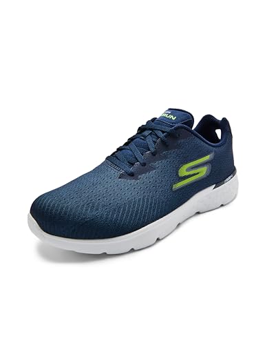 Skechers Mens Go Run 400 Navy/Lime Running Shoe - 7 UK (8 US) (54354ID-NVLM)