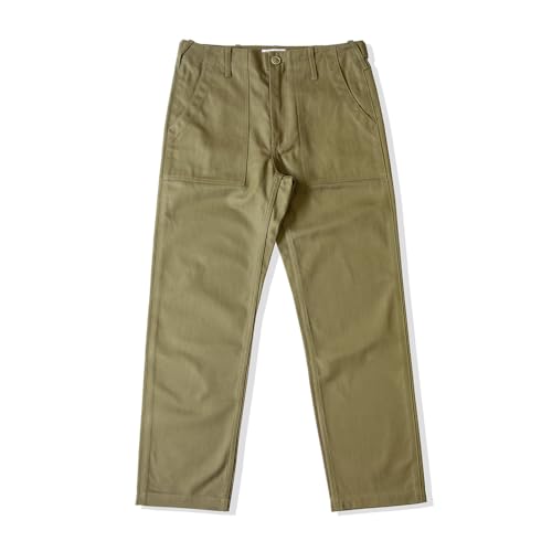 Red Tornado Herringbone Twill Fatigue Pants