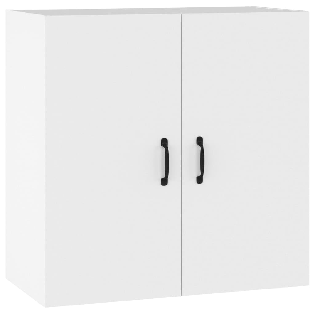 vidaXL Wall Cabinet Floating TV Unit Sideboard Entertainment Centre Wall Mounted Hanging Cabinet TV Console Media Unit White Engineered Wood — image 1