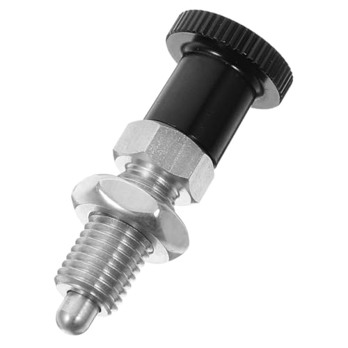 Homoyoyo Sturdy Stainless Steel Spring Knob Plunger Self-Locking Indexing Pin for Industrial Machinery and Toolboxes Reliable Metal Positioning Easy to Use