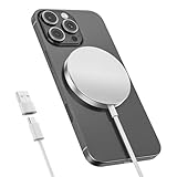 LMLSHOU ワイヤレス充電器 MagSafe 充電器 最大15W マグネット式 超軽量 強力磁気吸着機能 マグネット コンパクト 旅行 出張 オフィスに最適 iPhone 17/Air/16/15/14/13/12シリーズ、AirPods 4/3/2/pro対応 image