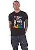 B52's T Shirt Rainbow Stripes Band Logo Official Mens Black S #1