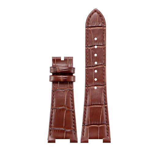 [�˂����] 25X13mm�m�b�`���U�[�E�H�b�`�X�g���b�v�A�p�e�b�N�t�B���b�v�m�[�`���X5711 5726 5712g�E�H�b�`�o���h���X�g�o���h�u���X���b�g21MM�ɑΉ�(Brown no clasp,21mm)