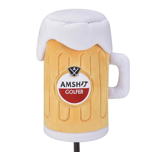 Shanker Golf 3 fundas de madera – Divertido vaso de cerveza Fairway Wood Headcover – perfecto regalo divertido de golf