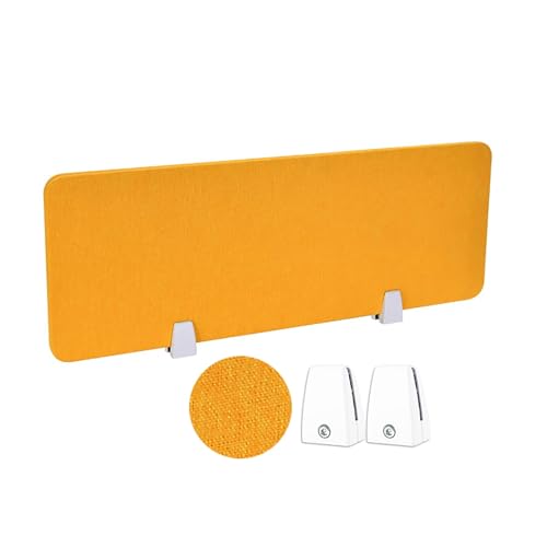 Cloison de bureau acoustique orange 30x80 cm panneau isolant