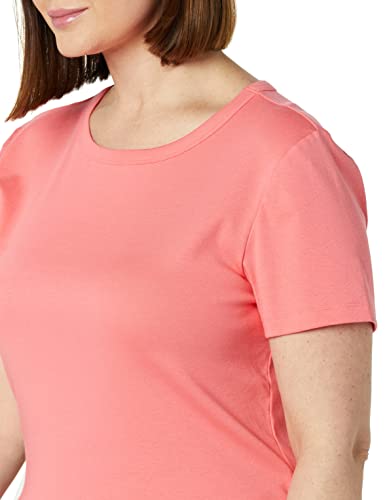 Image of Amazon Essentials Women's Slim-Fit Short-Sleeve Crewneck T-Shirt, Pack of 2