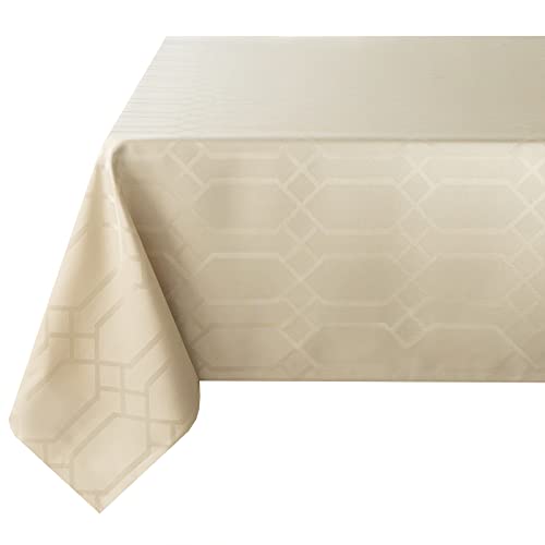 Benson Mills Chagall Spillproof Easy Care Fabric Table Cloth, for Everyday, Parties, Weddings, & Holiday Tablecloth (60