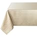 Benson Mills Solid Chagall Spillproof Fabric Tablecloth, 60X104, Stone