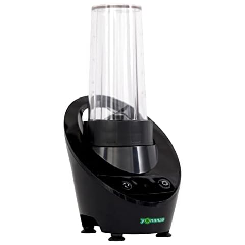 Yonanas Personal Blender with 13.5-Ounce Portable Cup and Drinking Lid for Shakes and Smoothies, BPA Free, 300-Watts, Black Cover