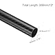 QUARKZMAN 2Stk Kohlefaser Rohr 18 x 20 x 330mm Glänzende Oberfläche Stange 3k Rolle Umwickelt Reines Kohlefaser Rund Rohr für Rc Flugzeug Multikopter