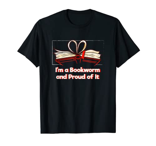 Bookworm e Orgoglioso di It Book Lover Reading Coach Reader Maglietta