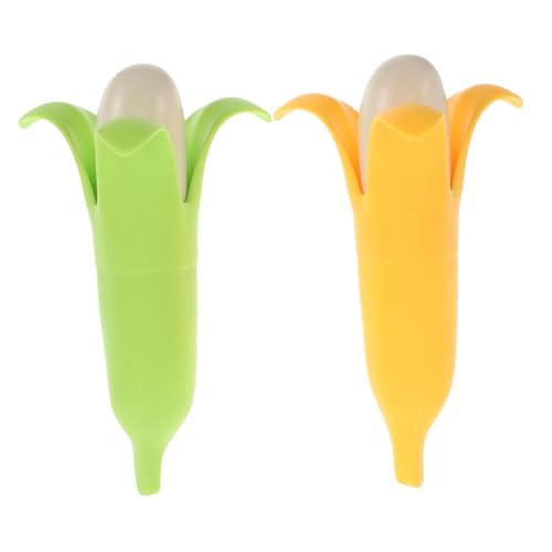 ifundom Collapsible Boys and Girls Swords 2 Pack Banana Shaped Foam Swords Telescopic Plastic Toy Fencing Training Role Play Props