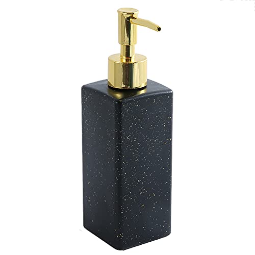 シャンプーボトル ソープディスペンサー 詰め替えボトル しゃれ 広口 350ML 大容量 詰め替え 容器 ブラック