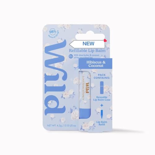 Wild Everblooming Rosettes Lip Starter Whisper Blue/Hibiscus & Coconut Lip Balms - 0.15oz image 3