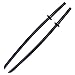 Polypropylene Katana Sword - Japanese Training Samurai Sword, Blunt Longsword, Martial Arts Practice Katana for Men and Women, Cosplay Sword, Safe, Easy, Fun, Durable, Black