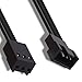 YARCHONN 4Pin PWN to 3Pin Standard Fan Adapter Cable 3 Pin to 4 Pin Motherboard PC CPU Fan Temperature Control Cooling Extension Cable Adapter Molex Connector for Desktop Computer-11.5cm-2pcs