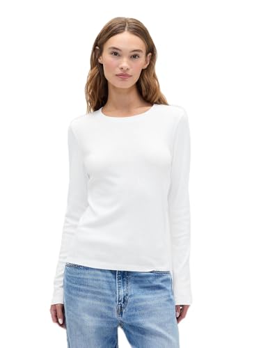 GAP Top de punto de manga larga con cuello redondo