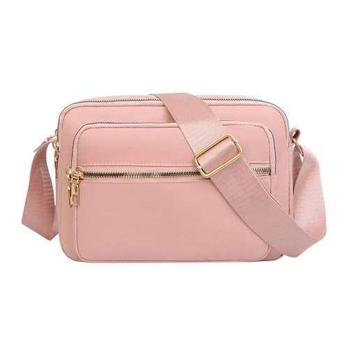YingStar Bolso Bandolera Mujer Bolso Pequeño Movil Bolso de Mano Fiesta Bolso Cruzado Verano Mujer Bolso Hombro Bolsos Cartera Mujer Bandolera Pequeña Bolsa Bolsitos para Moviles Rosa Bolso Nylon