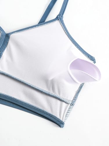 Mädchen Bikini Set 3-teilig mit Röcken, Kreuz-Badeanzug für Teenager & Kinder, Modische Badebekleidung für Strand und Pool, 9-14 Jahre (128,134,140,146,152,158,164)